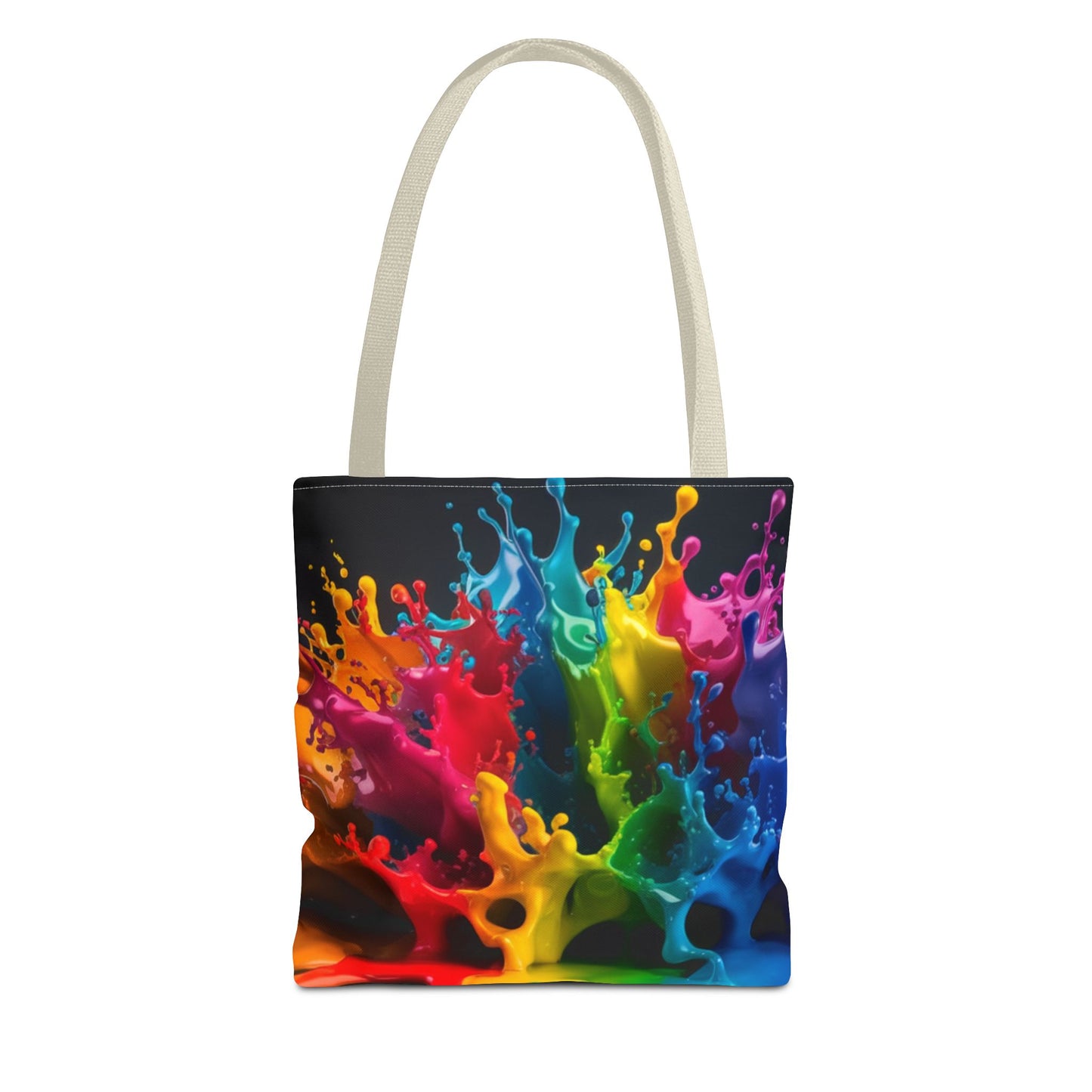 Colorful Splash Tote Bag - Vibrant Art for Every Occasion