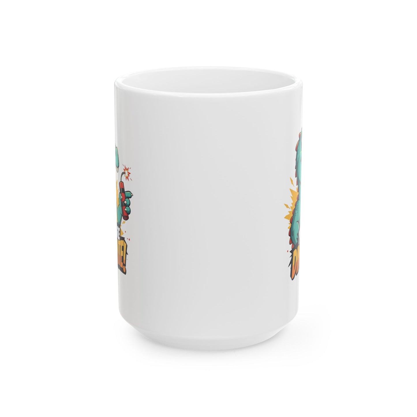 You Are Dino-Mite Mug – Funny Dinosaur Coffee Cup with Cute T-Rex Design – Gift for Him, Her, Kids – Dino Lover Kitchen Decor