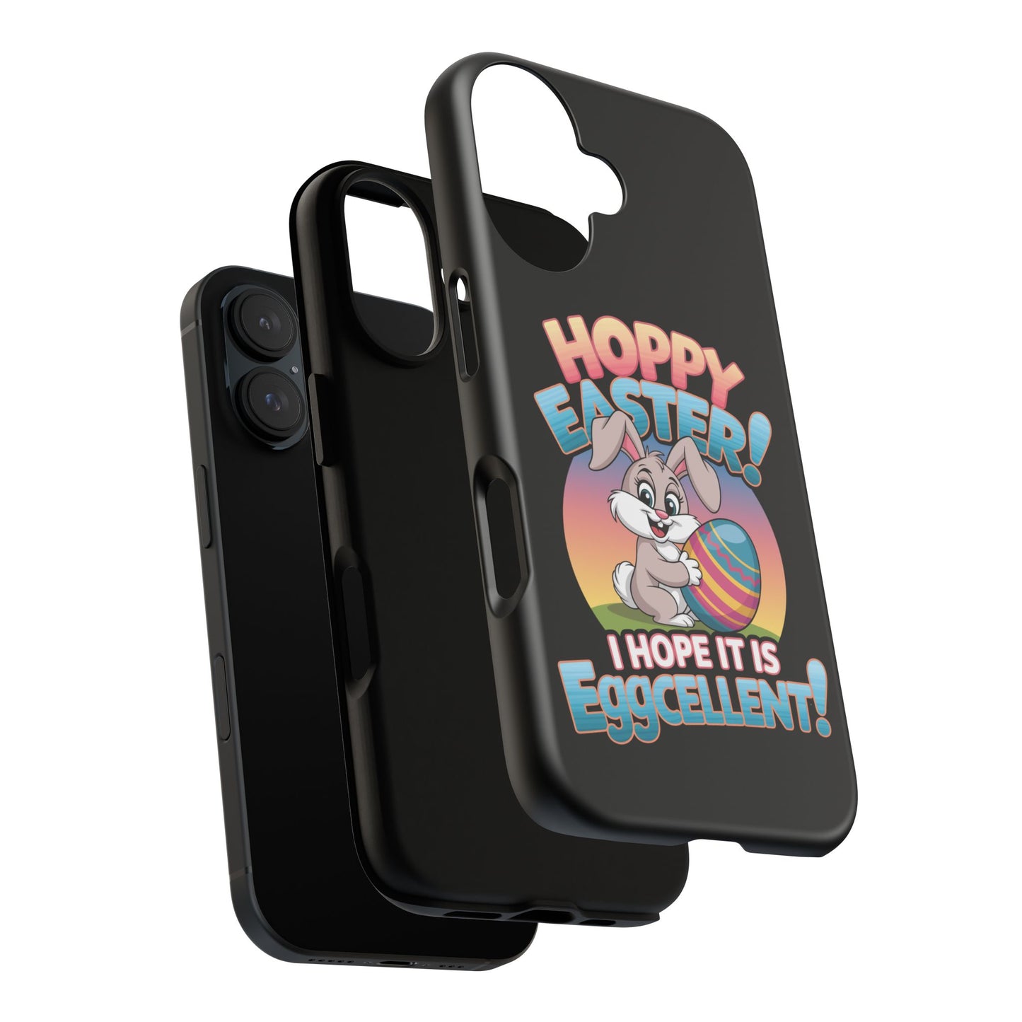 iPhone Case Easter Bunny 'Hoppy Easter I Hope it is Eggcellent' Easter Phone Case Easter Bunny