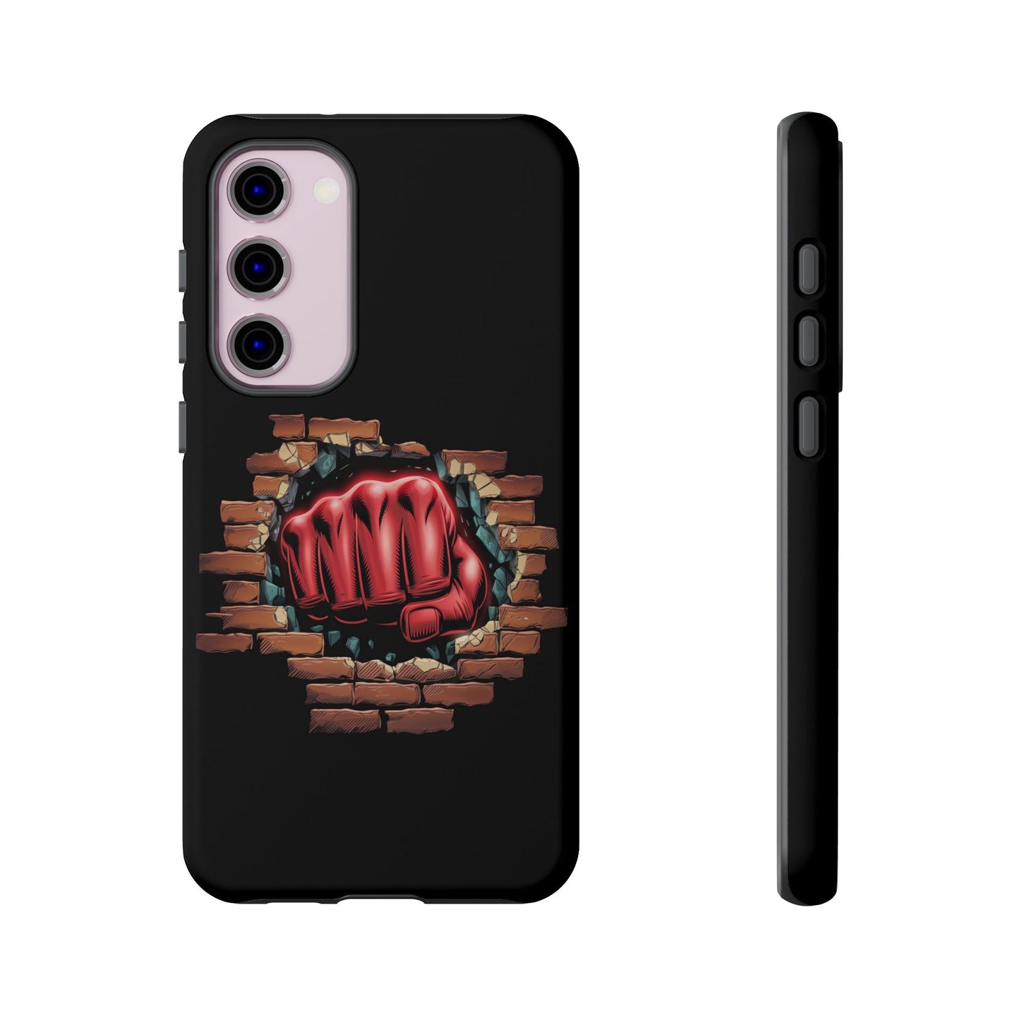 Samsung Galaxy Tough Case - Red Fist Smashing Design