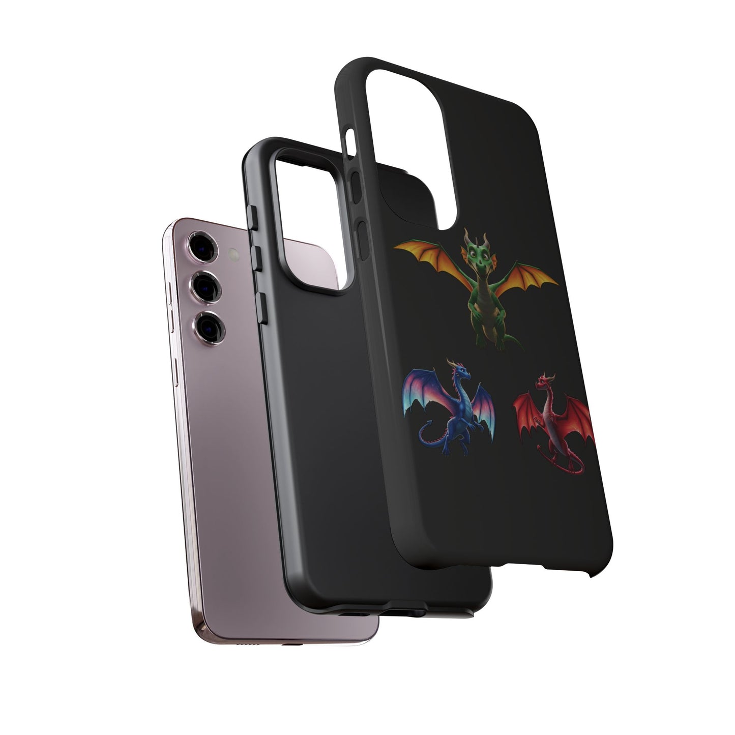 Protective Dragon Phone Case for Samsung Galaxy - Fantasy Art Durable Cover - Bookish Mythical Gift for Teens & Adults Twilight Aesthetic