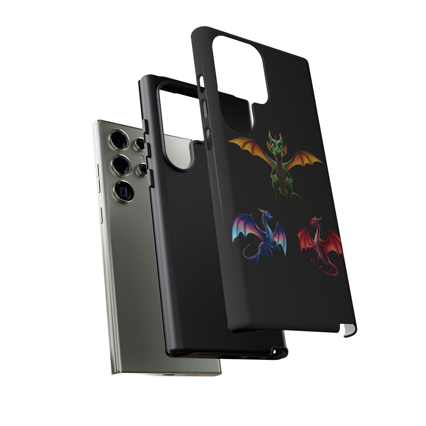 Protective Dragon Phone Case for Samsung Galaxy - Fantasy Art Durable Cover - Bookish Mythical Gift for Teens & Adults Twilight Aesthetic