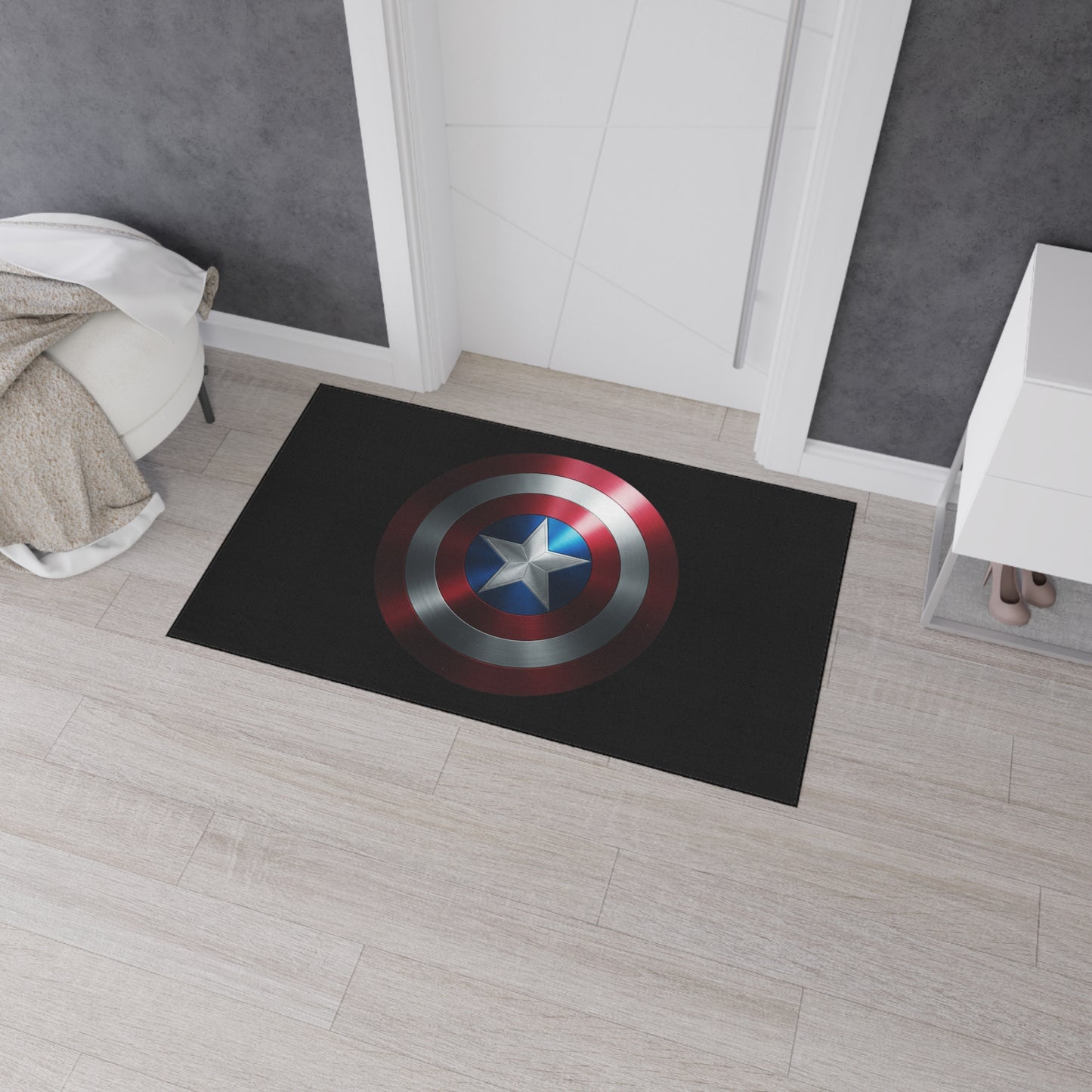 Floor Mat - Captain America Shield Design