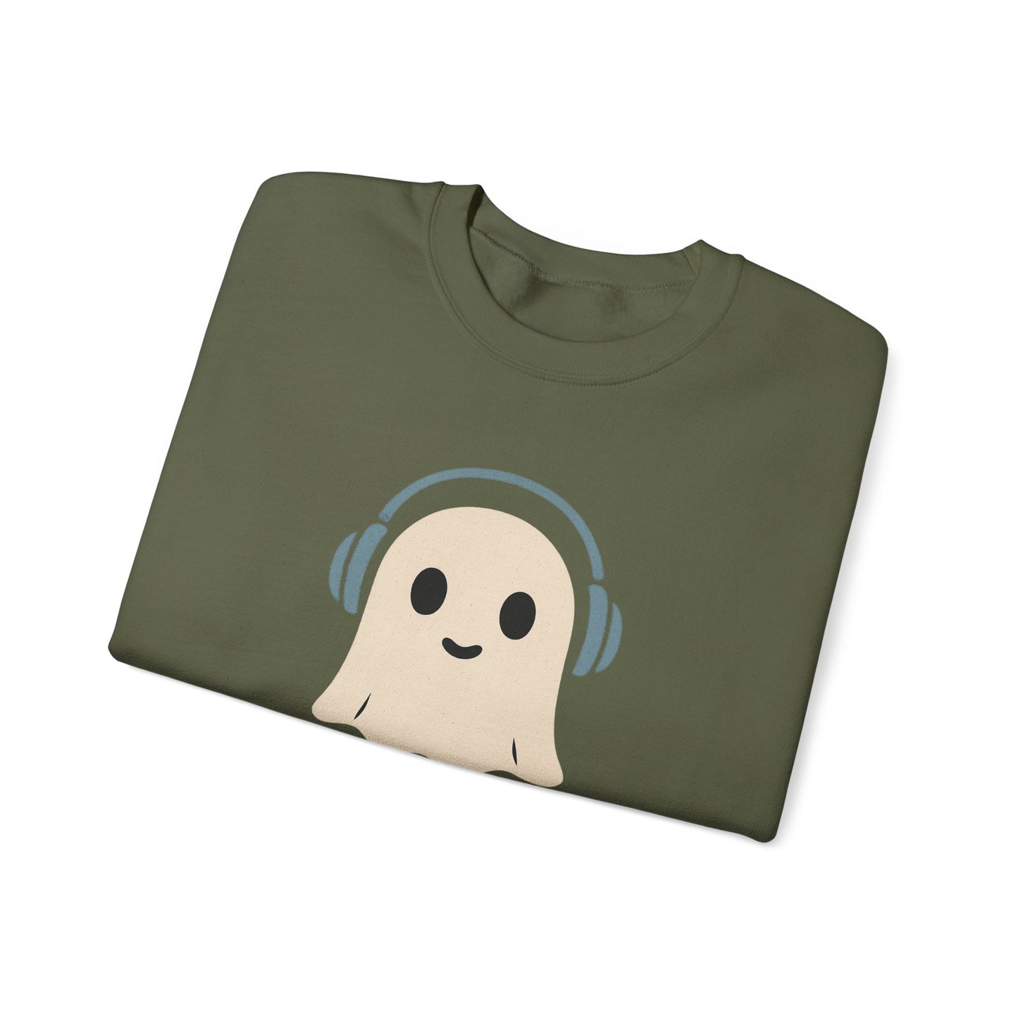 Dead Beats Ghost Sweatshirt, Funny Halloween Crewneck, Spooky Season Pullover, Music Lover Halloween Shirt, Cute Ghost Graphic Top