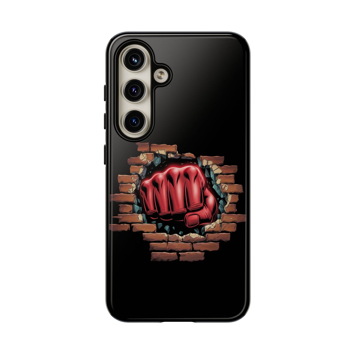 Samsung Galaxy Tough Case - Red Fist Smashing Design