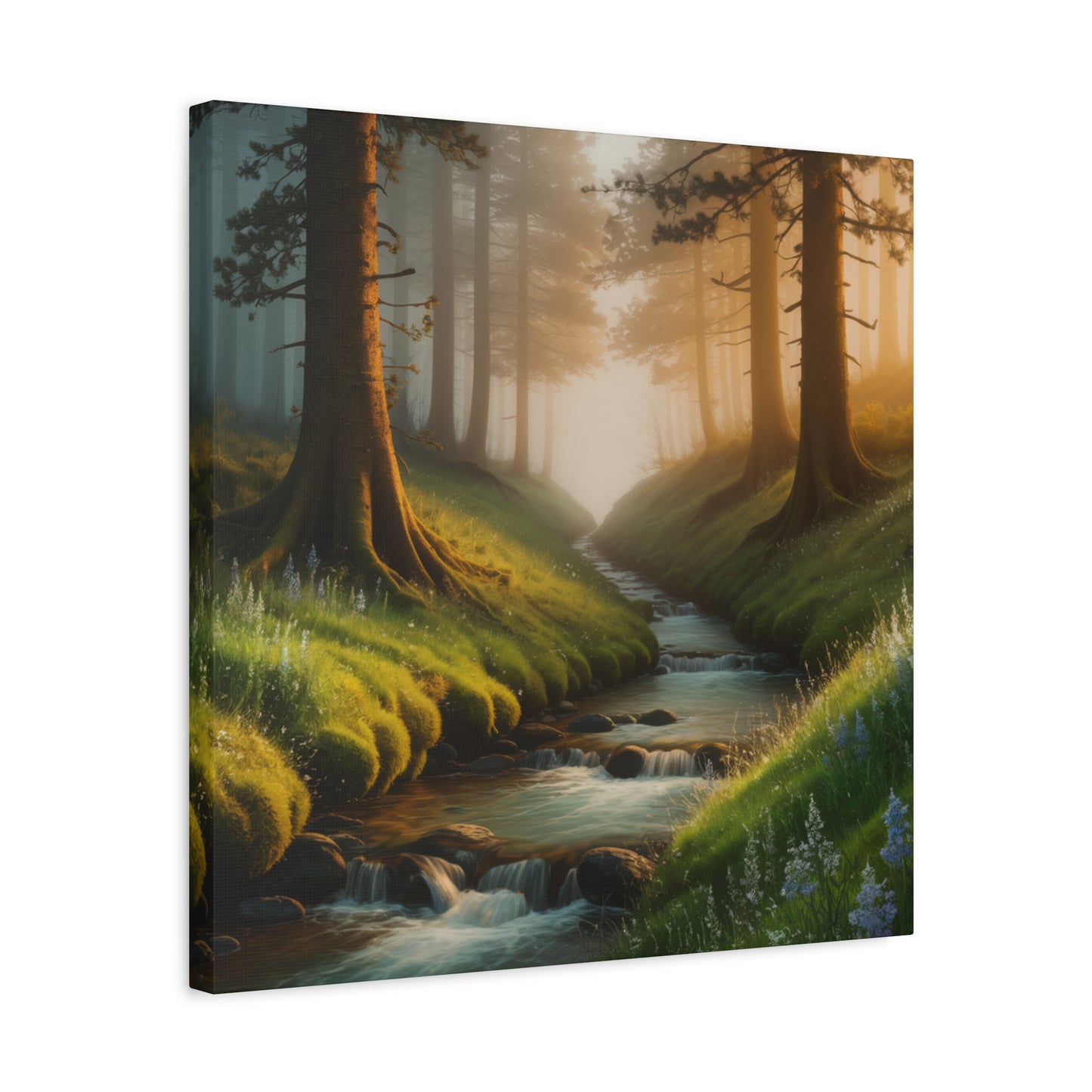 Forest Stream Canvas Art Nature Decor Modern Home Decoration Modern Art Nature Canvas