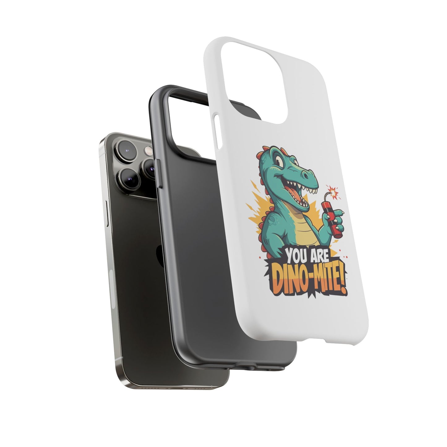 iPhone Case - Dino-Mite Pun Design