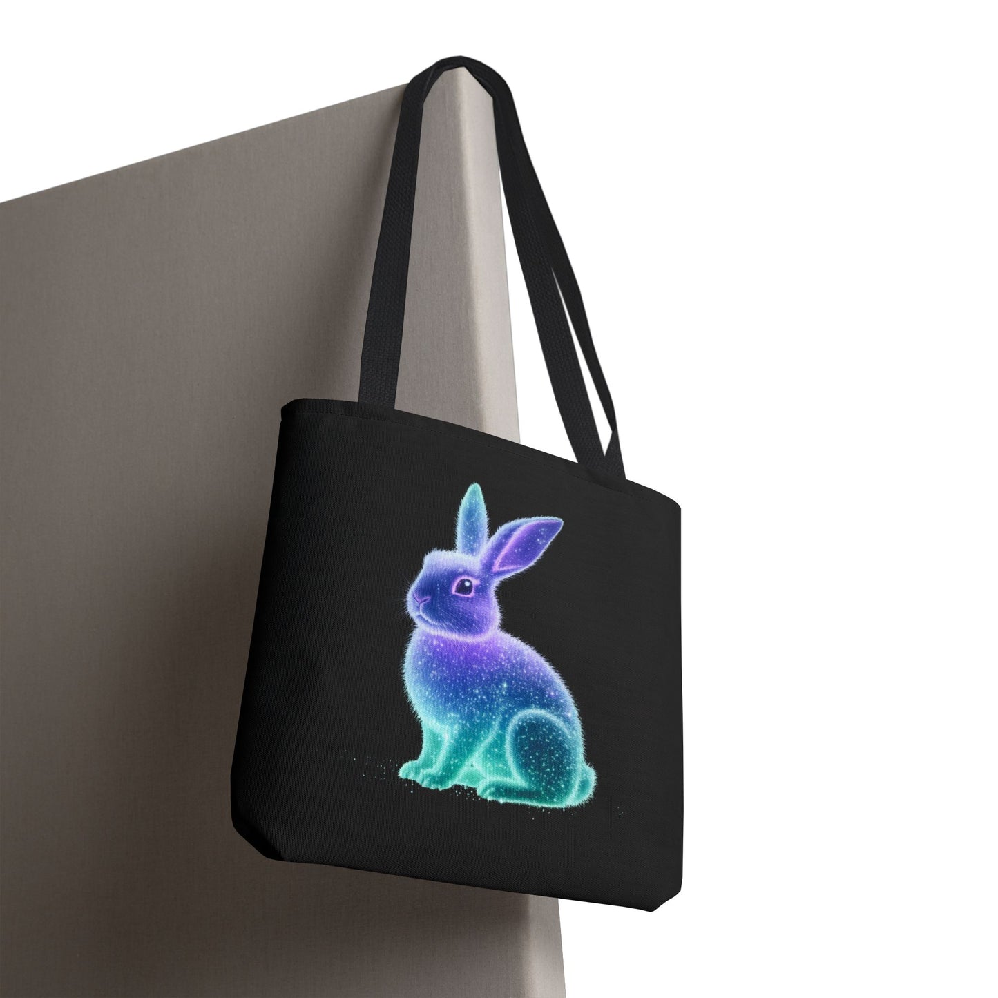 Bioluminescent Easter Bunny Tote Bag Easter Bag Easter Tote Reusable Shopping Bag