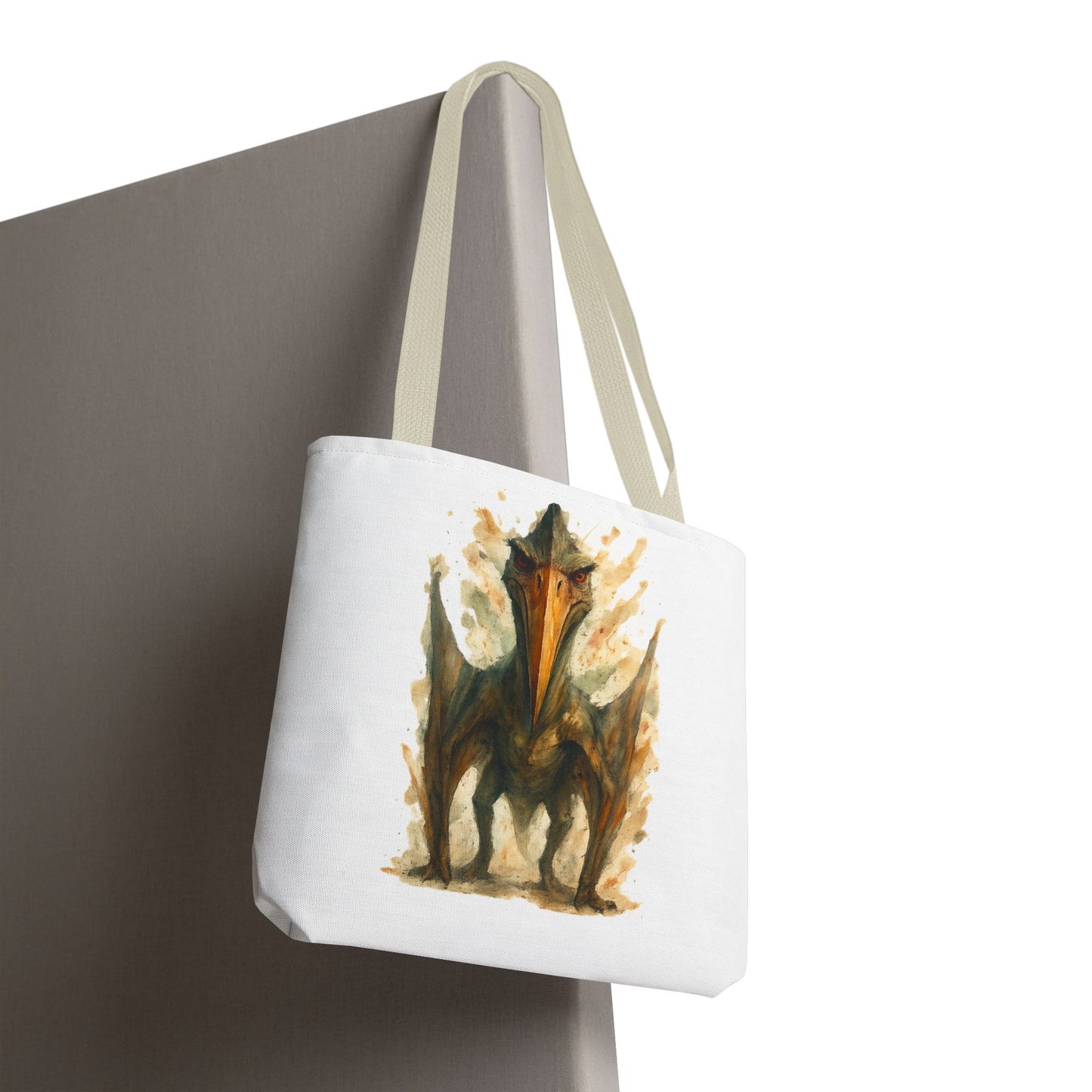 Quetzalcoatlus Tote Bag | Dinosaur Art Canvas Shopper | Prehistoric Pterosaur Gift for Dino Lovers | Eco-friendly Reusable Bag Jurassic Tote