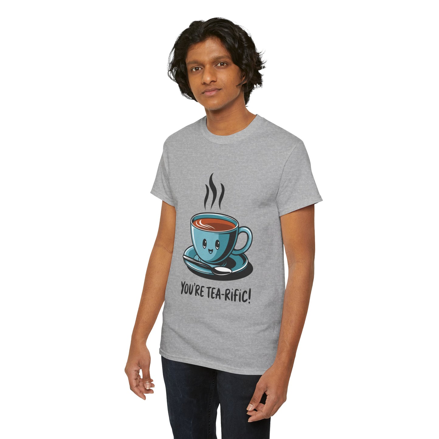 You’re Tea-Rific! Cute Tea Pun T-Shirt for Tea Lovers - Funny Gift, Kawaii Cup Graphic Tee - Unisex Soft Cotton Shirt