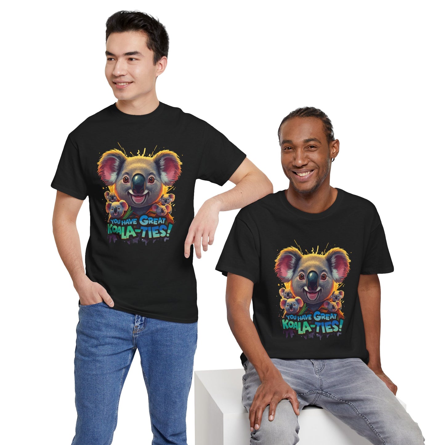 You Have Great Koala‑ties Tee – Cute Koala Pun T‑Shirt, Animal Lover Gift, Funny Wildlife Graphic, Unisex Casual Tee
