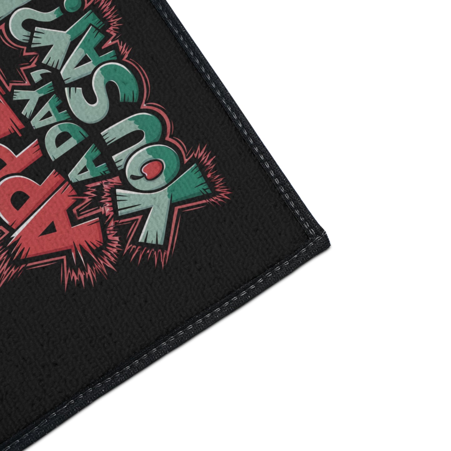 Floor Mat - Poison Apple 'An Apple a Day You Say' Fun Design