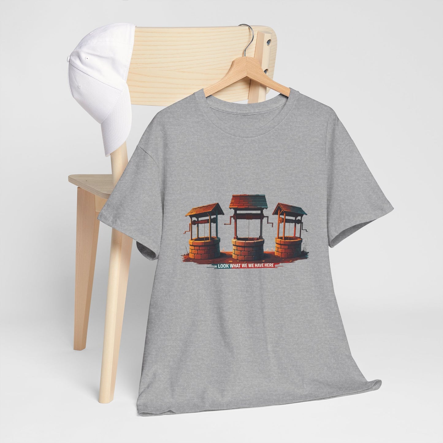 Funny “Well Well Well” T-Shirt • Pun Graphic Tee with Wishing Wells • Retro Vintage Humor Shirt • Gift for Pun Lovers & Joke Fans