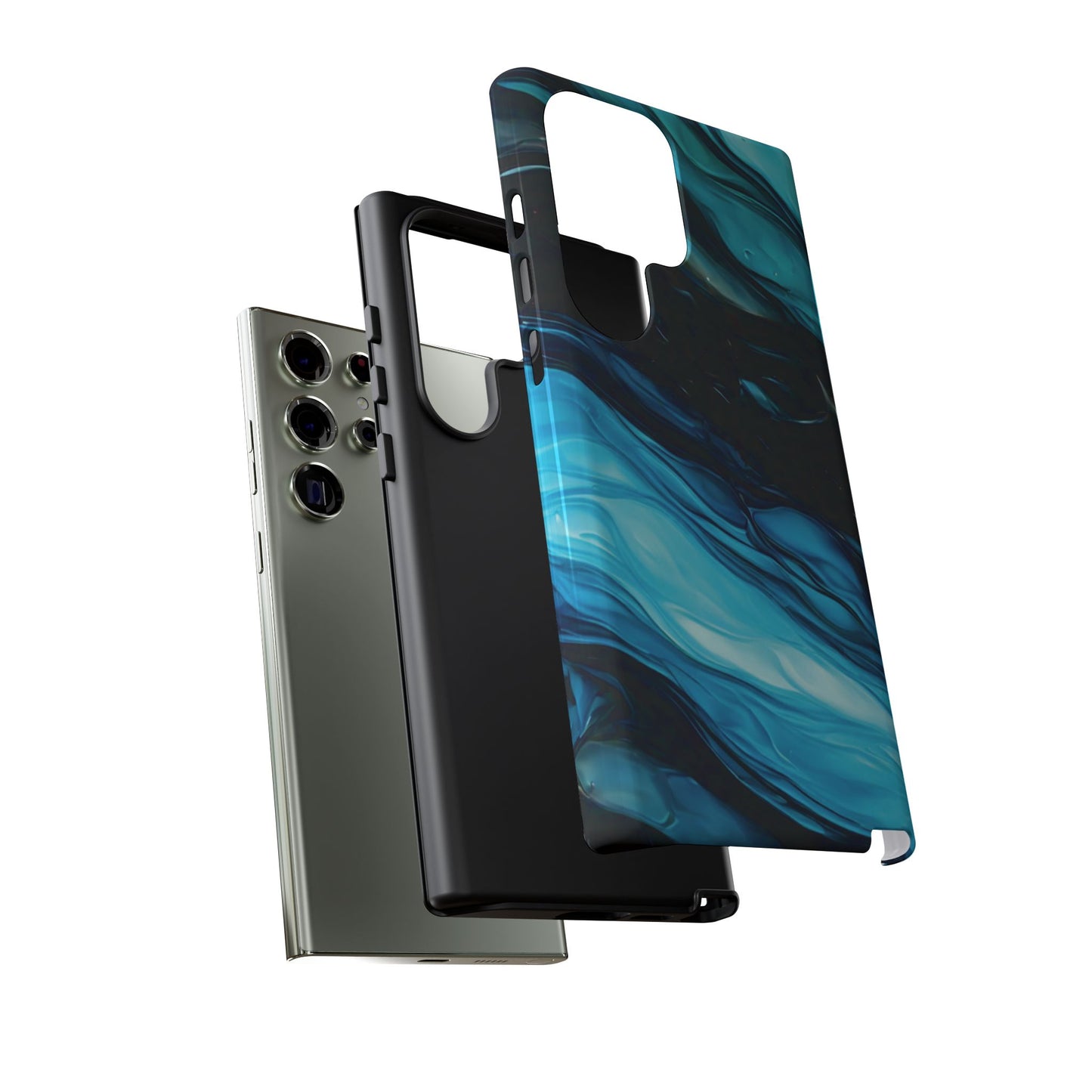 Samsung Galaxy Blue Splash Phone Case