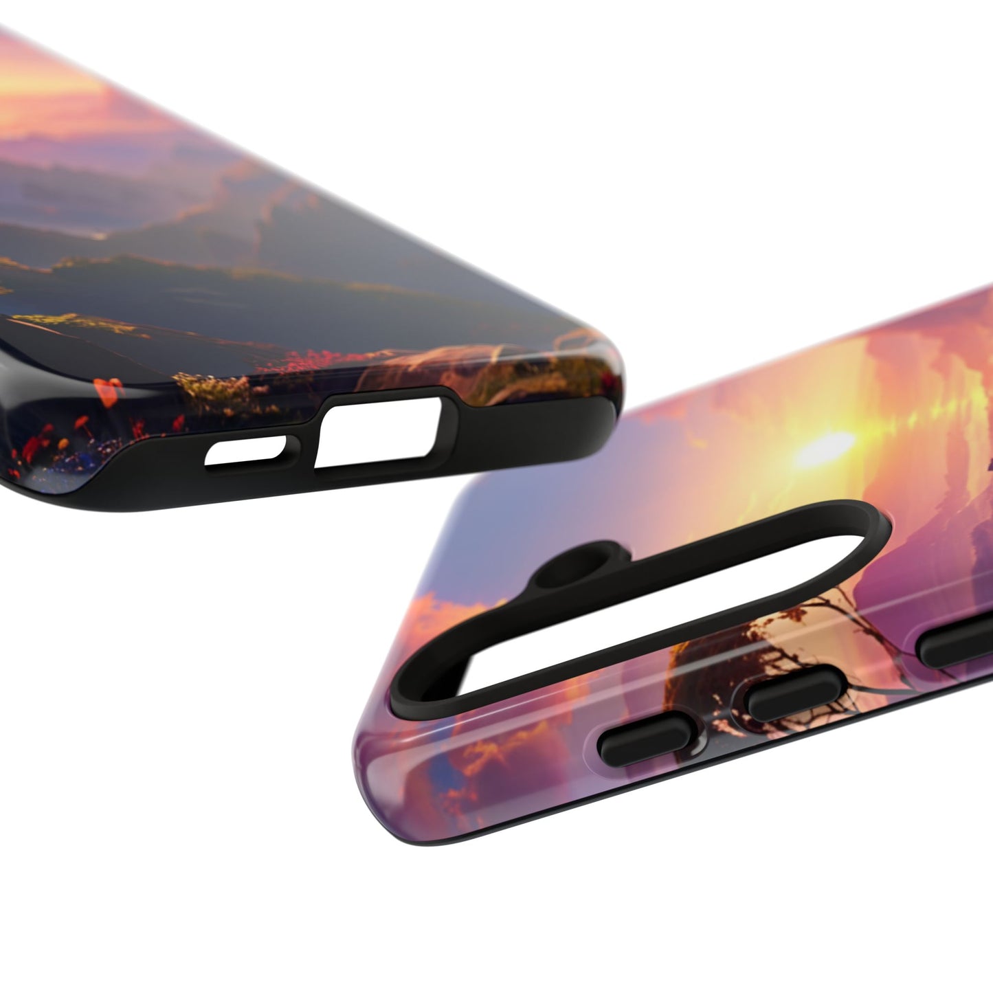 Samsung Tough Case Sunset Landscape Illustration