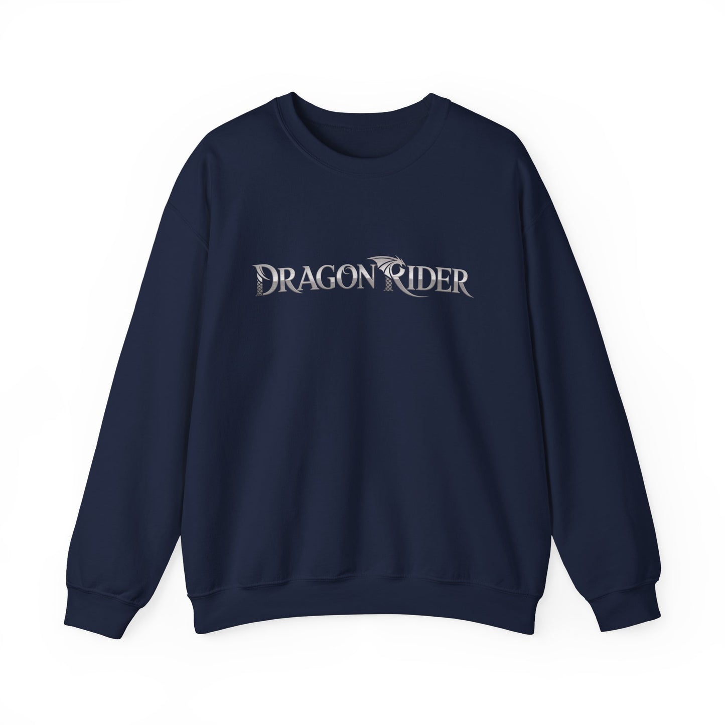 Dragon Rider Sweatshirt | Unisex Fantasy Gamer Crewneck | Nerdy Cozy Mythical Gift | Medieval Dragon Pullover | Geek Cosplay Style
