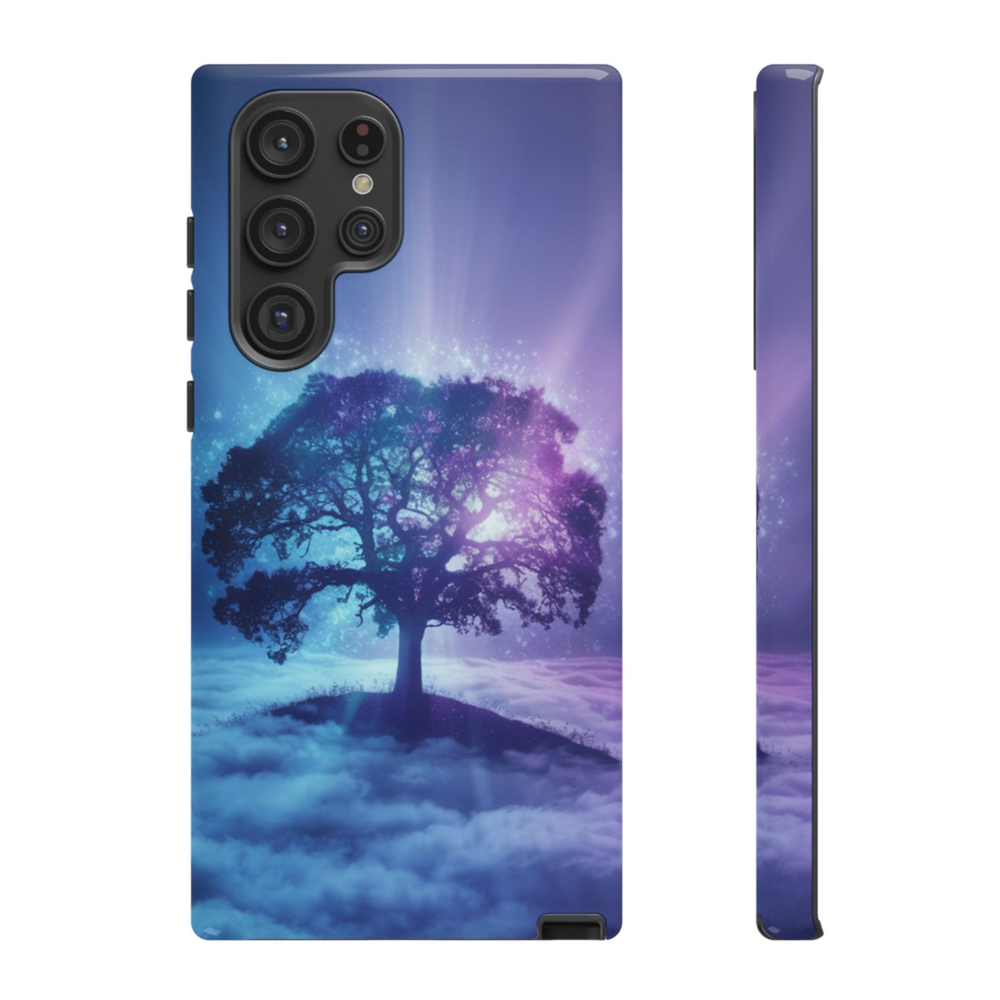 Samsung Phone Case - Dreamy Tree in the Clouds Design
