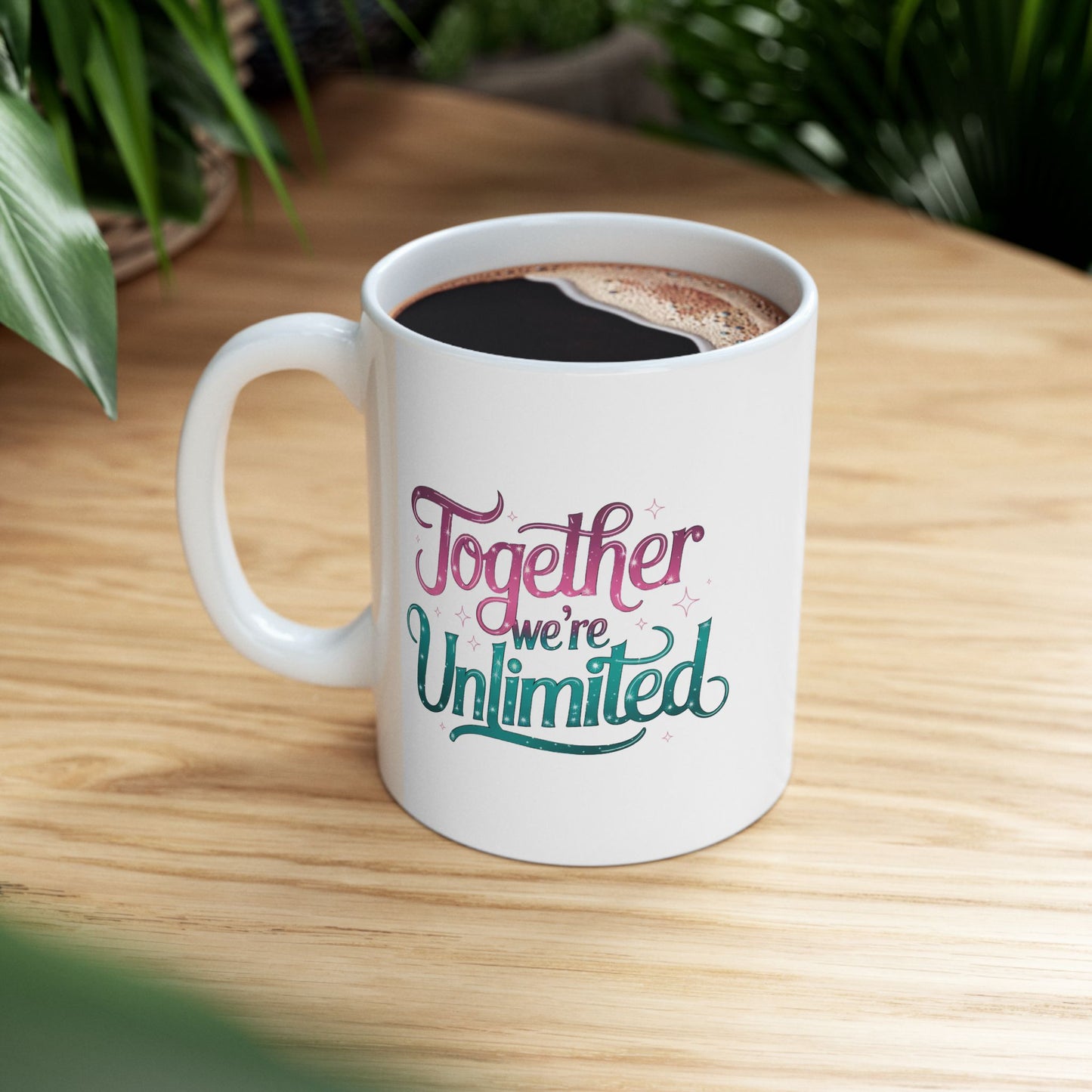 Together We’re Unlimited Mug – Wicked Musical Inspired Gift, Broadway Theater Quote Coffee Cup, Friendship Empowerment Mug, 11oz & 15oz