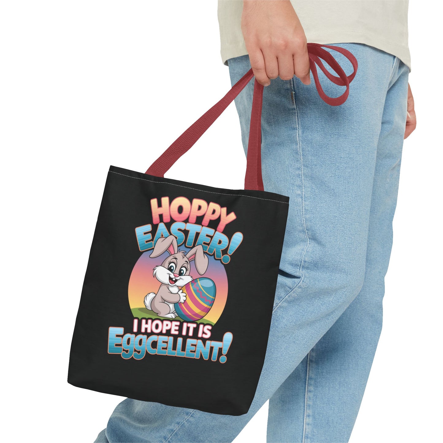 Happy Easter Tote Bag Eggcellent Bunny Design Easter Bag Easter Gift Easter Tote Accessory