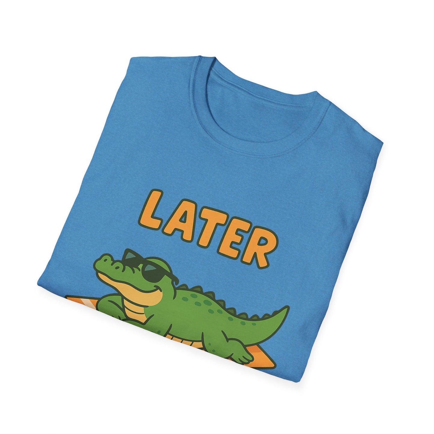 Later Gator Graphic Tee - Funny Alligator T-Shirt | Funny Summer Shirt | Trendy Animal Tee | Cute Gator Gift | Y2K Retro Humor Tee
