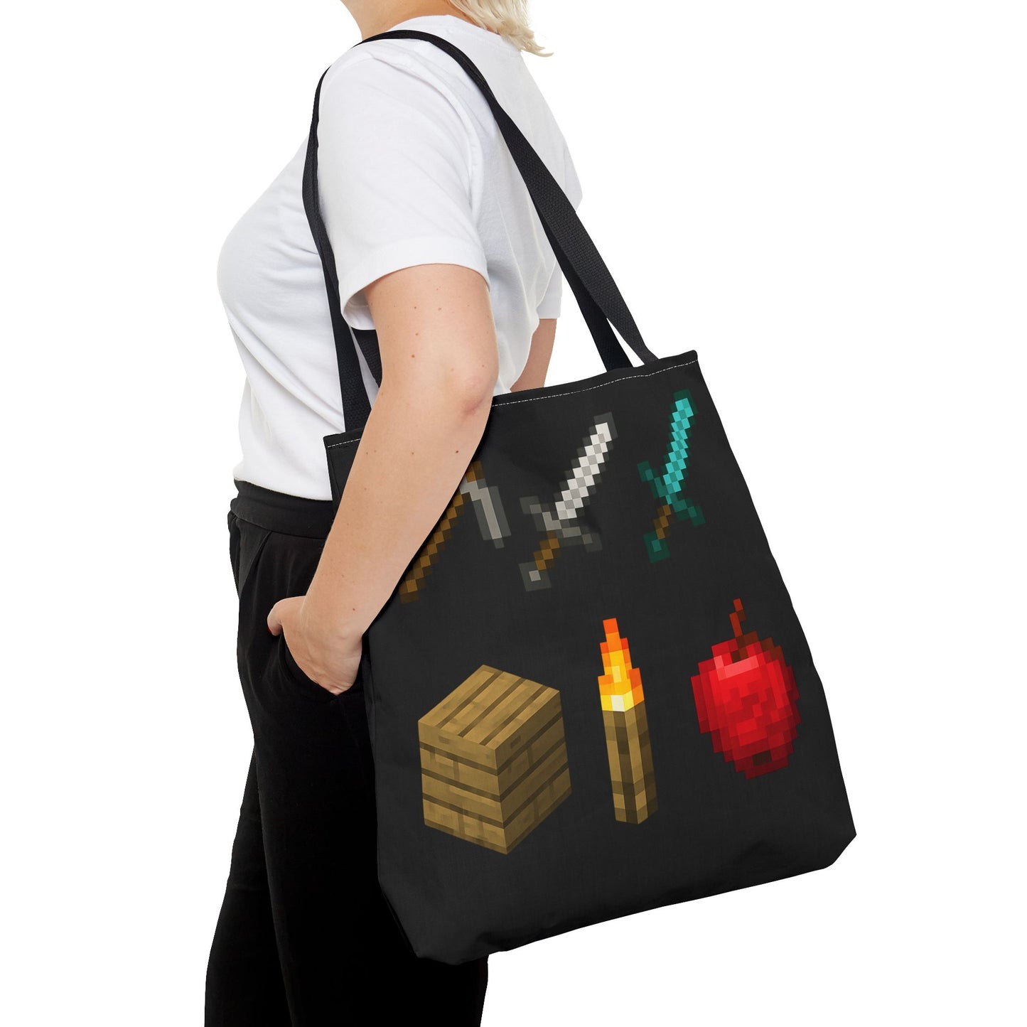 Minecraft Inspired Tote Bag Adventure Awaits Shopping Bag Reusable Tote Summer Bag