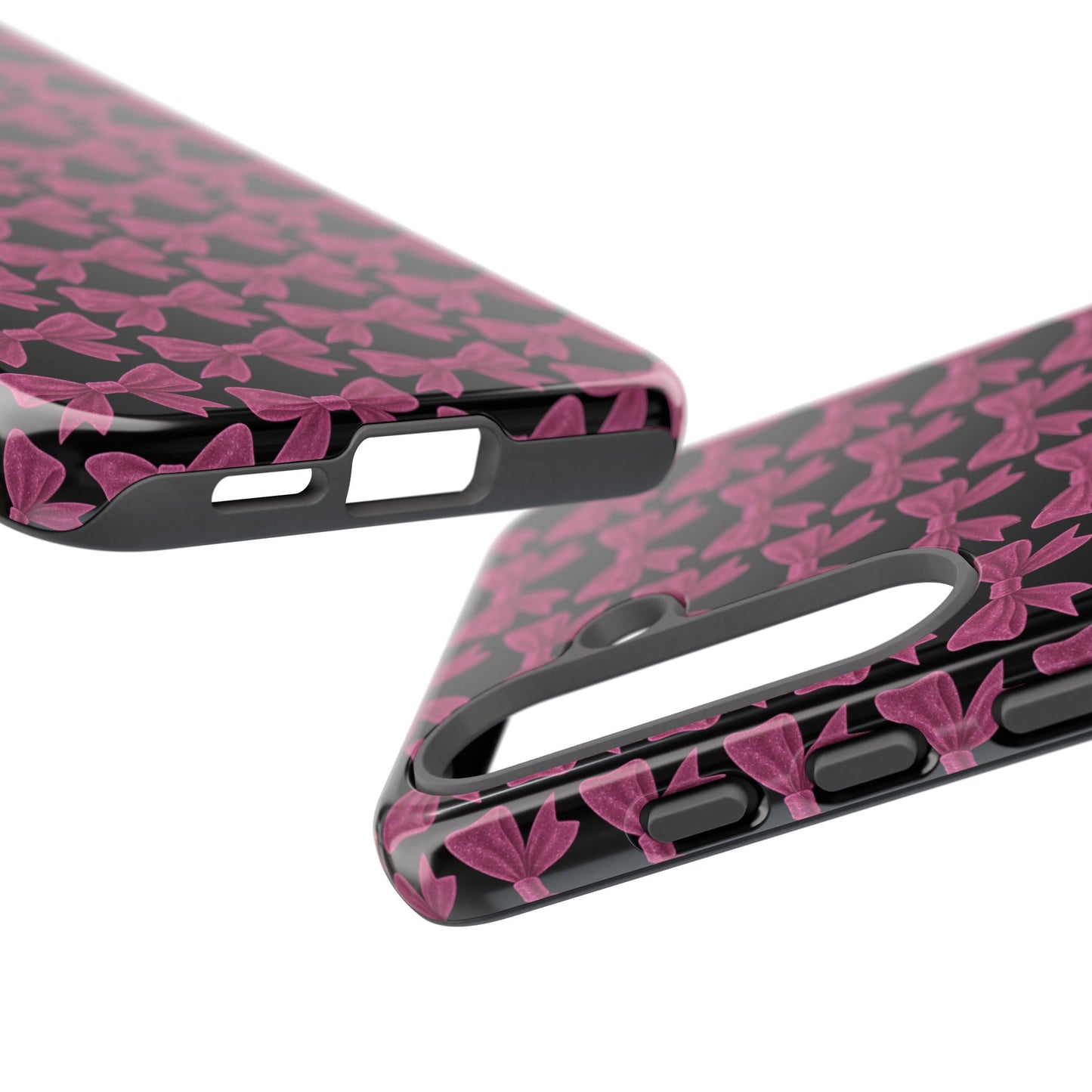 Pink Bow Samsung Case Coquette Aesthetic Phone Cover Cute Girly Phone Case Glossy Y2K Accessory Kawaii Samsung Case Gift