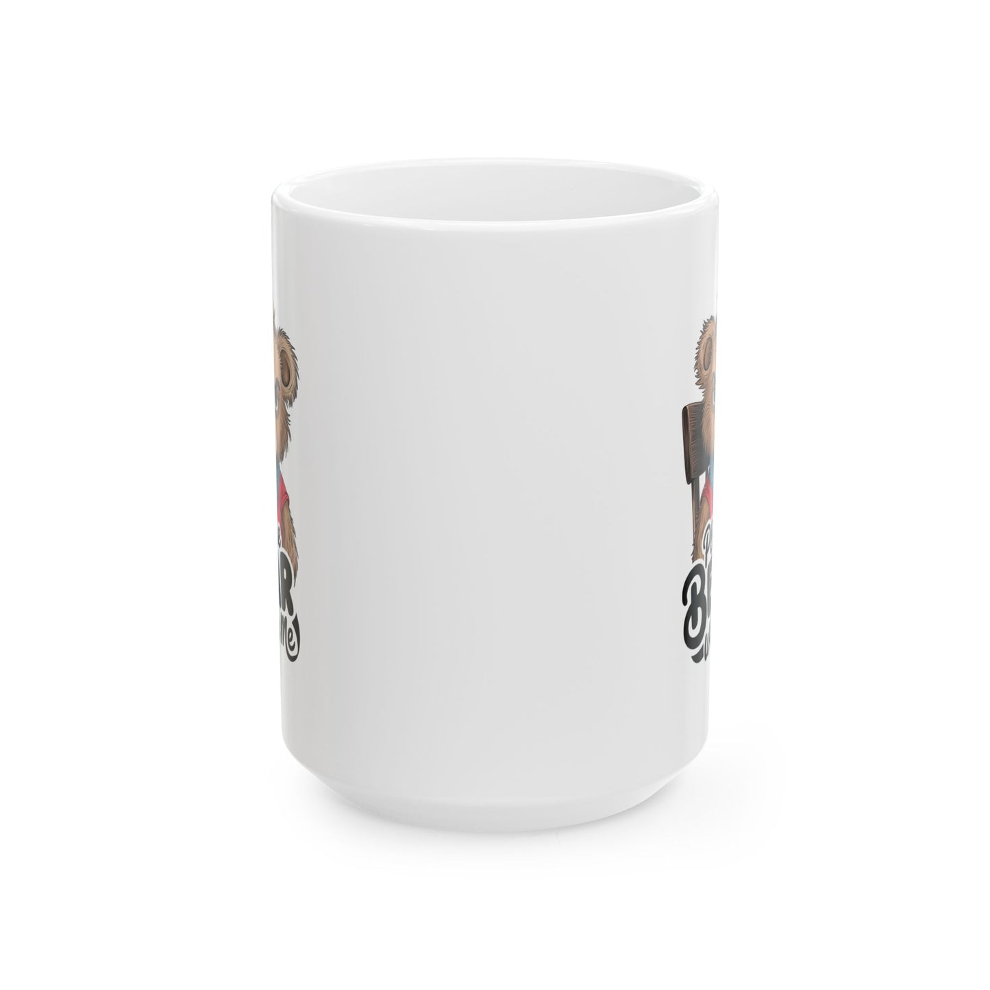 Please Bear With Me Mug | Funny Bear Coffee Cup | Sarcastic Animal Pun Gift | Cute Grumpy Bear Mug | Humor Coffee Cup for Work