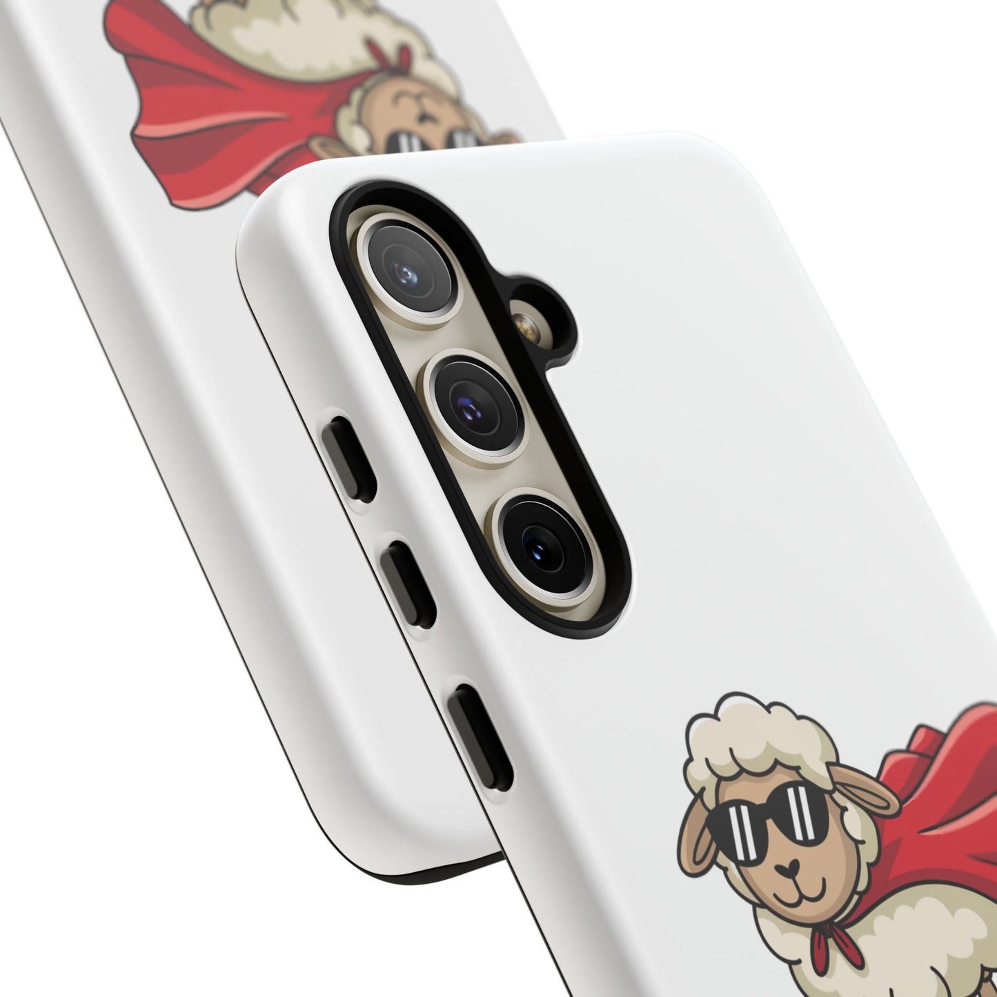 Funny Samsung Case - Cute Sheep Phone Cover - "Ewe Are Amazing" Gift for Her or Him - Animal Pun Superhero Case - Samsung Case