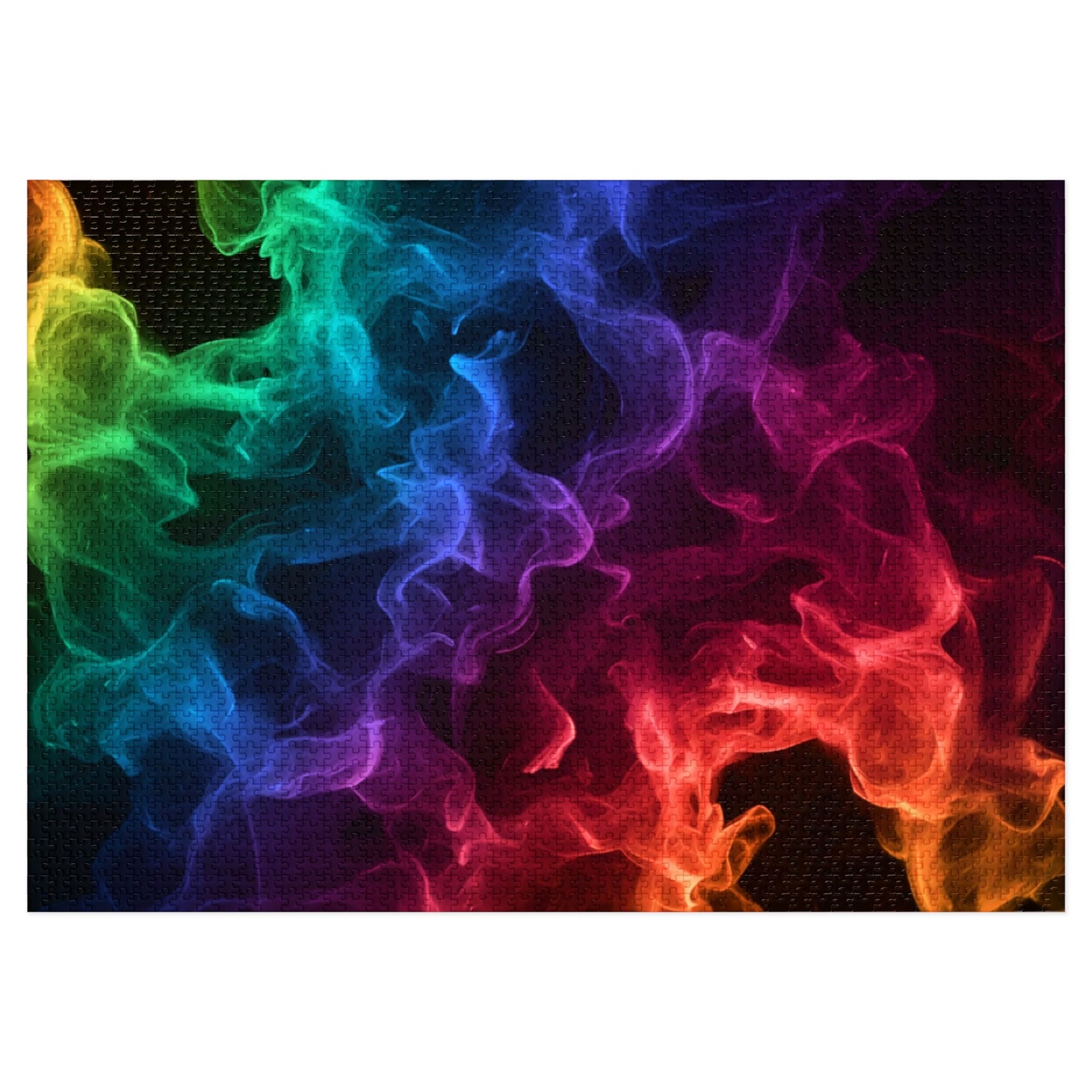 Jigsaw Puzzle with Smoke Design