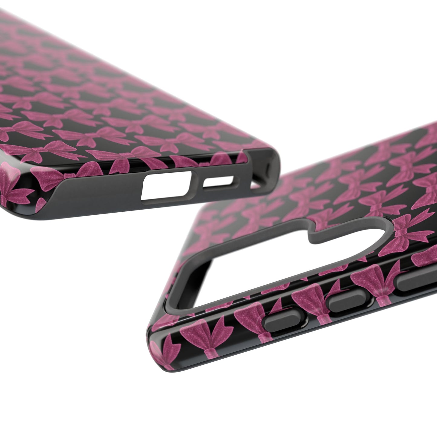 Pink Bow Samsung Case Coquette Aesthetic Phone Cover Cute Girly Phone Case Glossy Y2K Accessory Kawaii Samsung Case Gift