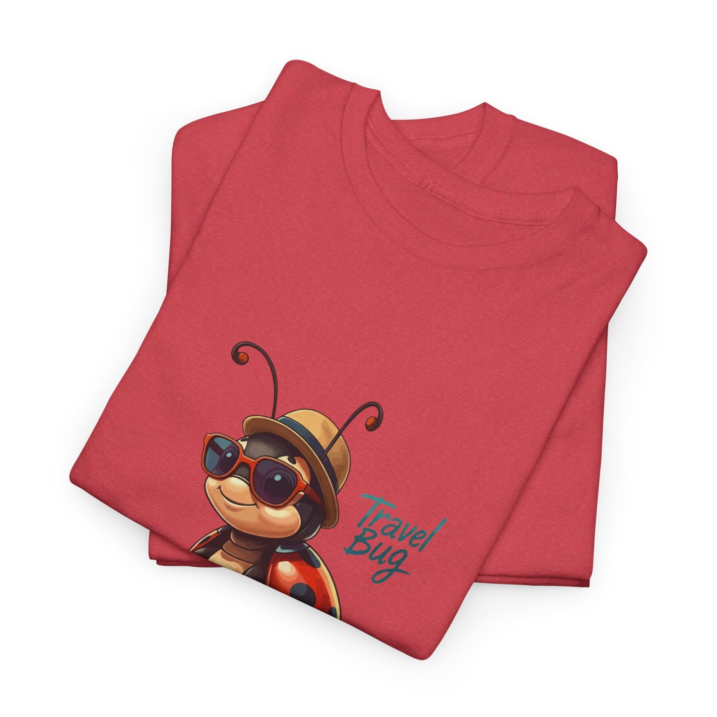 Travel Bug T-Shirt – Cute Ladybug Travel Tee | Funny Wanderlust Shirt for Travel Lovers | Unisex Graphic Tee Gift for Adventurers