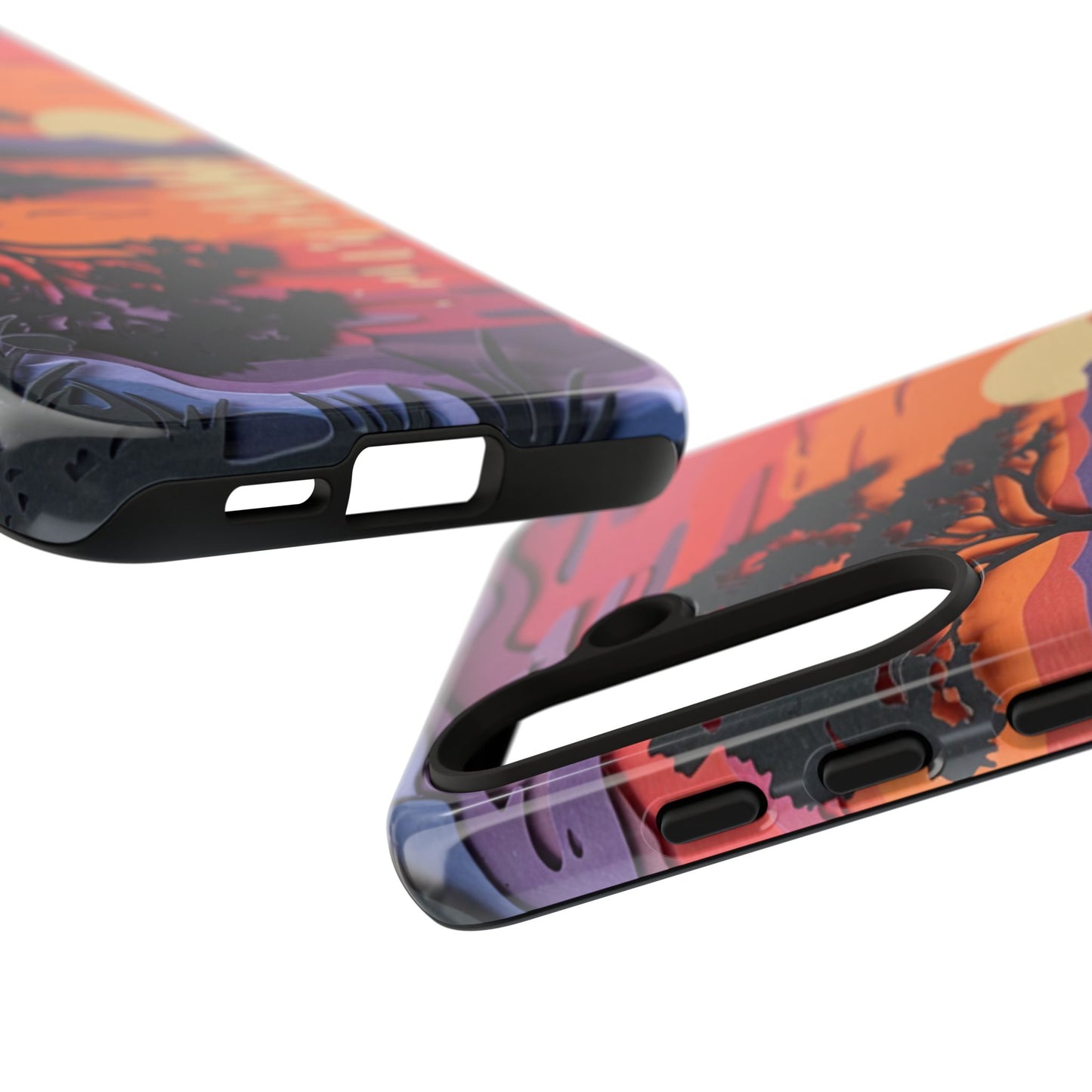Samsung Galaxy Case - Colorful Paper Art Sunset
