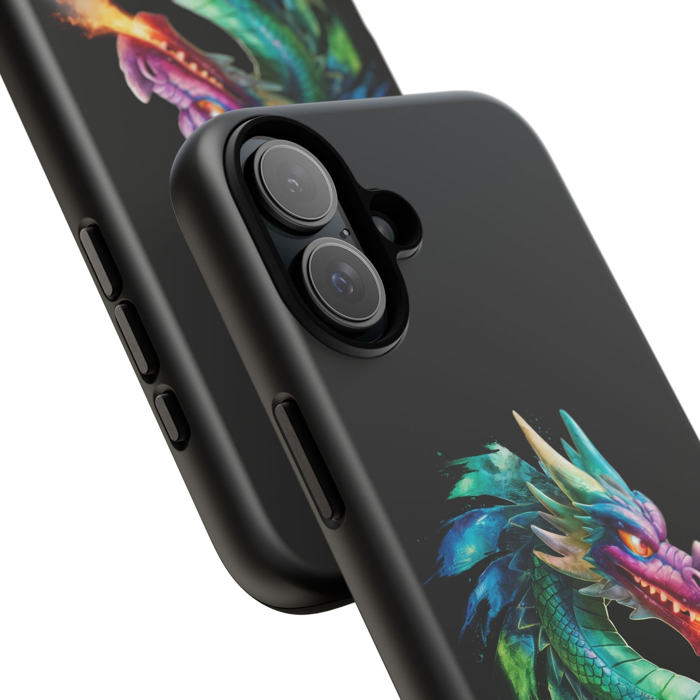 Dragon iPhone Case - Fantasy Fire-Breathing Art Protective Cover - Bookish Dark Academia Aesthetic Gift for Teens and Adults