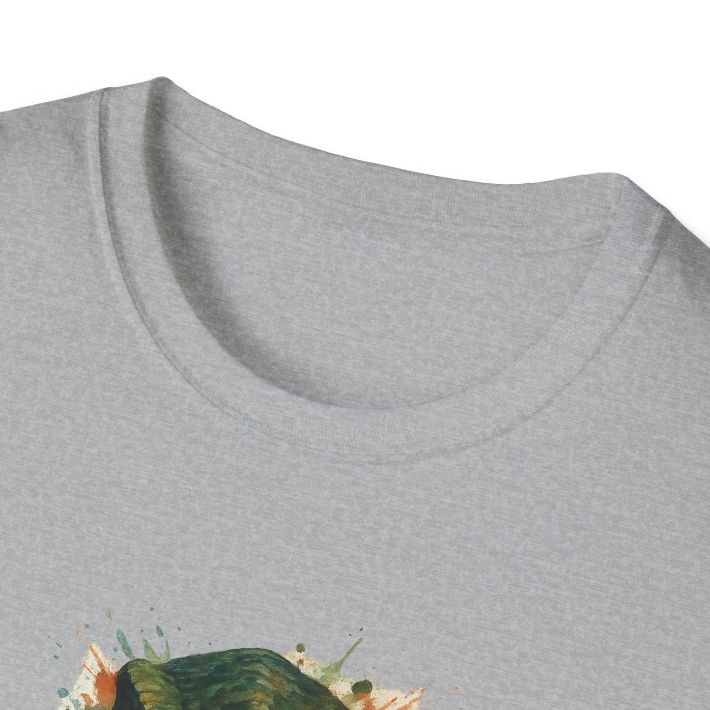 Watercolor Velociraptor T-Shirt | Dinosaur Lover Gift | Artistic Paleo Tee - Unique Dino Art Tee for Men Women Jurassic Apparel