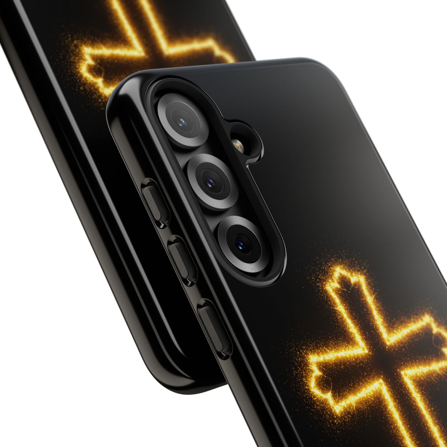 Glow-in-the-Dark Cross Samsung Phone Case - Tough Samsung Cases for Faithful Protection