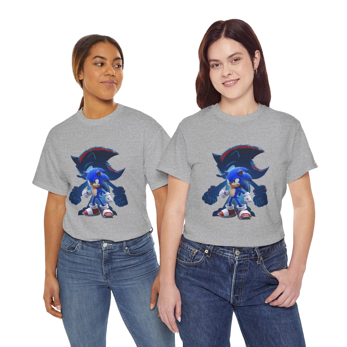 Blue Speed Hero Graphic Tee | Retro Gaming Legend T-Shirt | Fan Inspired Gamer Apparel | Cool Vintage Style Unisex Shirt for Adults & Teens