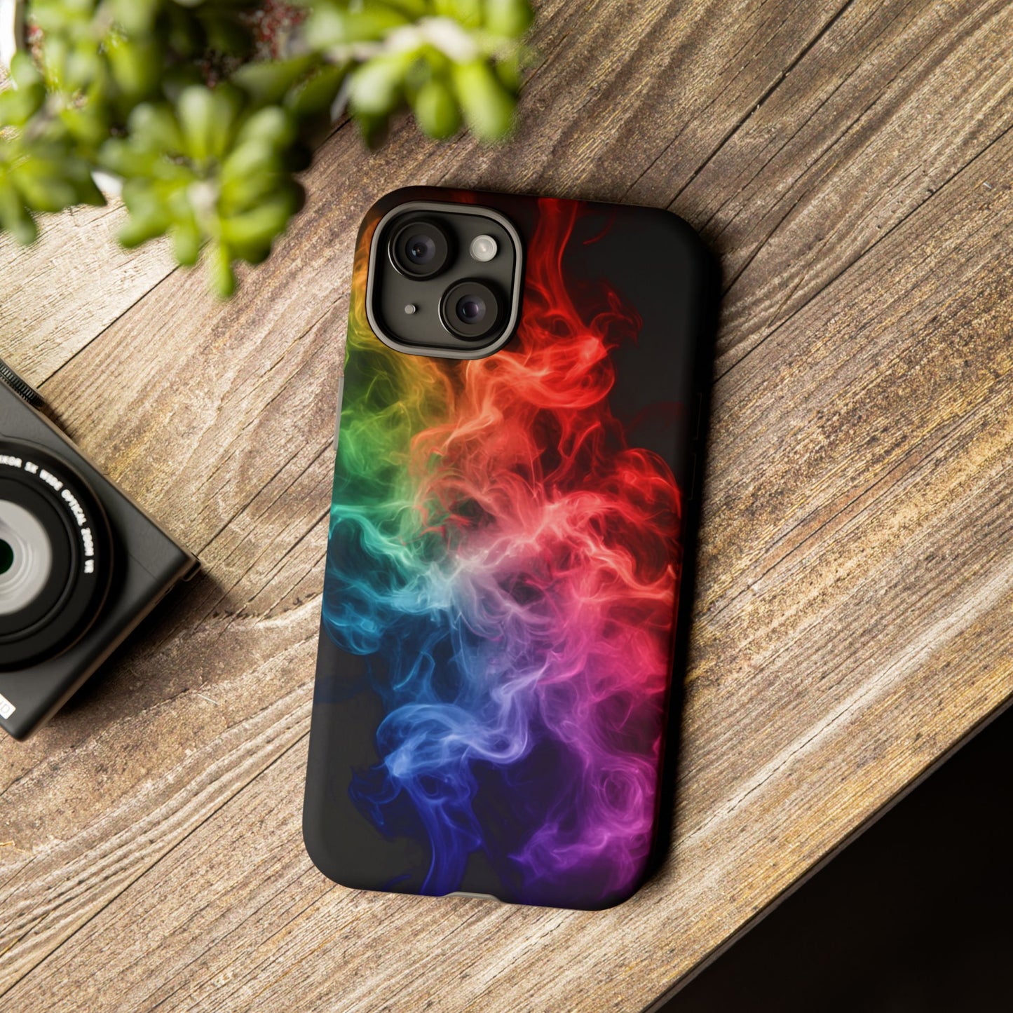 iPhone Case - Colorful Smoke Design
