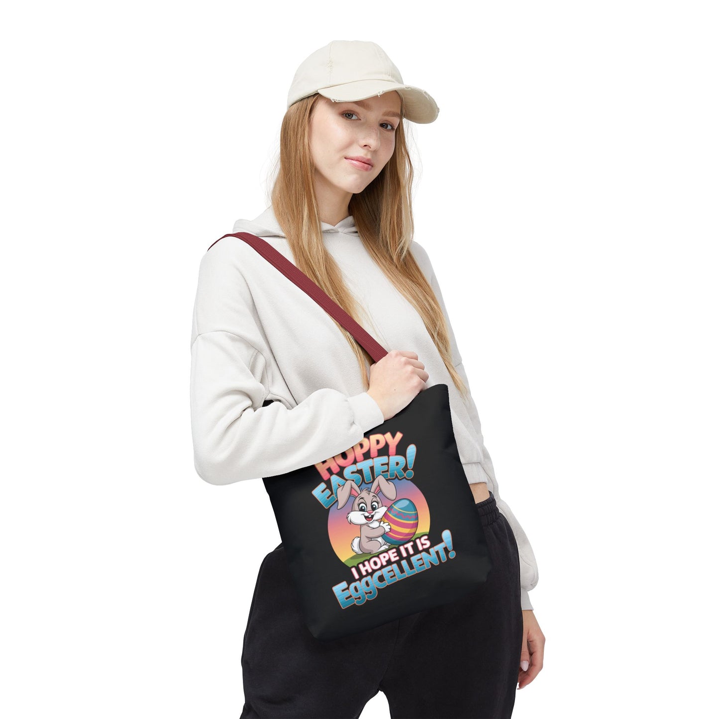 Happy Easter Tote Bag Eggcellent Bunny Design Easter Bag Easter Gift Easter Tote Accessory
