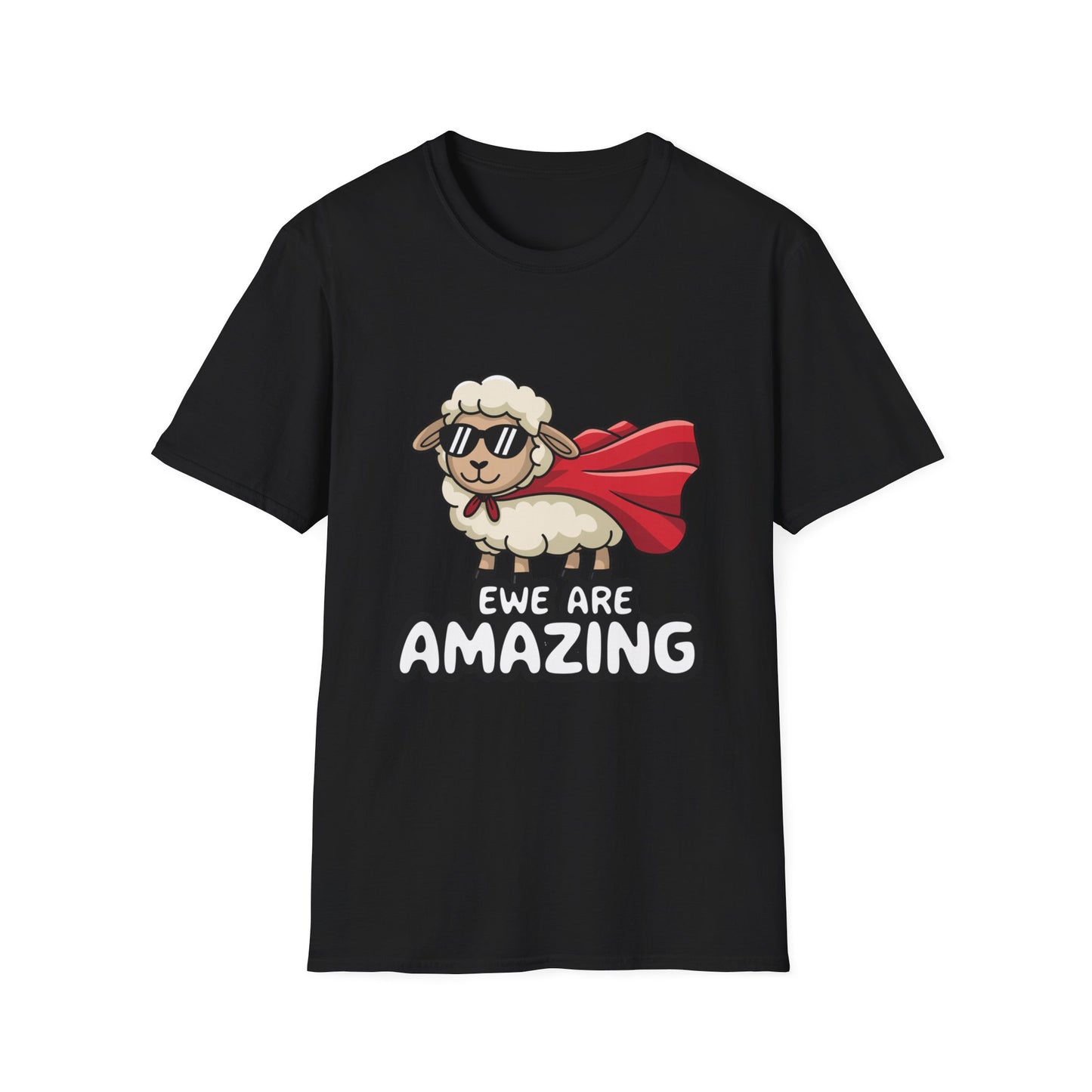 Ewe Are Amazing Funny Sheep Shirt – Cute Animal Pun T-Shirt – Superhero Lamb Graphic Tee for Farmers, Animal Lovers & Gift Giving