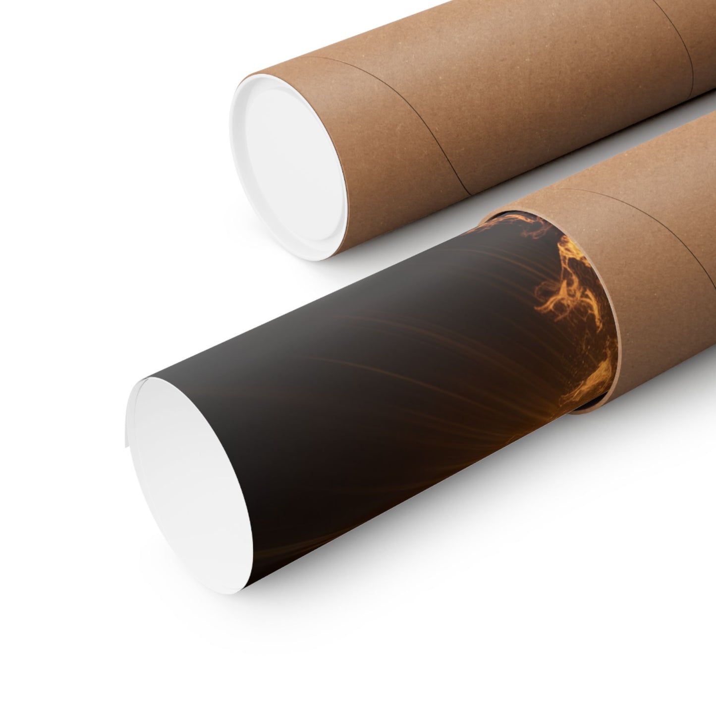 Spiritual Matte Vertical Posters - Fiery Cross Design