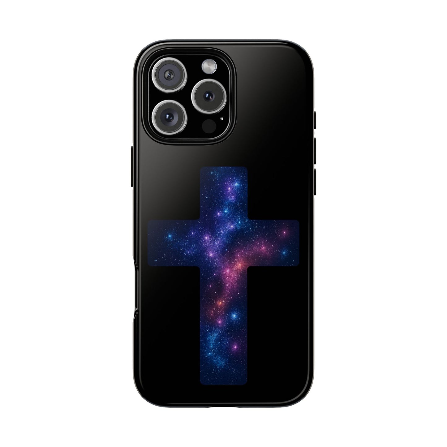 iPhone Case - Galactic Cross design Christian Phone Case Spiritual iPhone Accessory Religious Case Gift for Believers