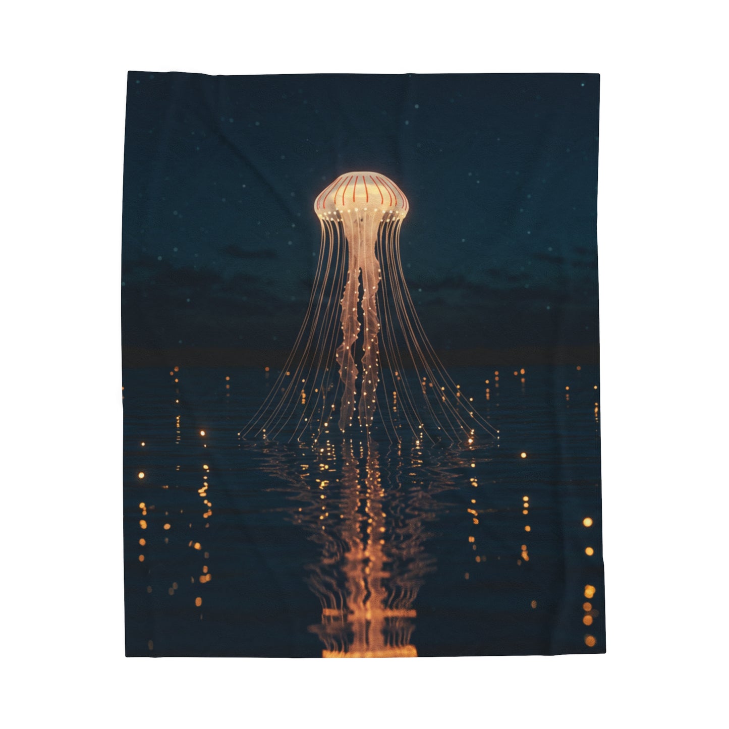 Plush Blanket - Jellyfish Lake Design