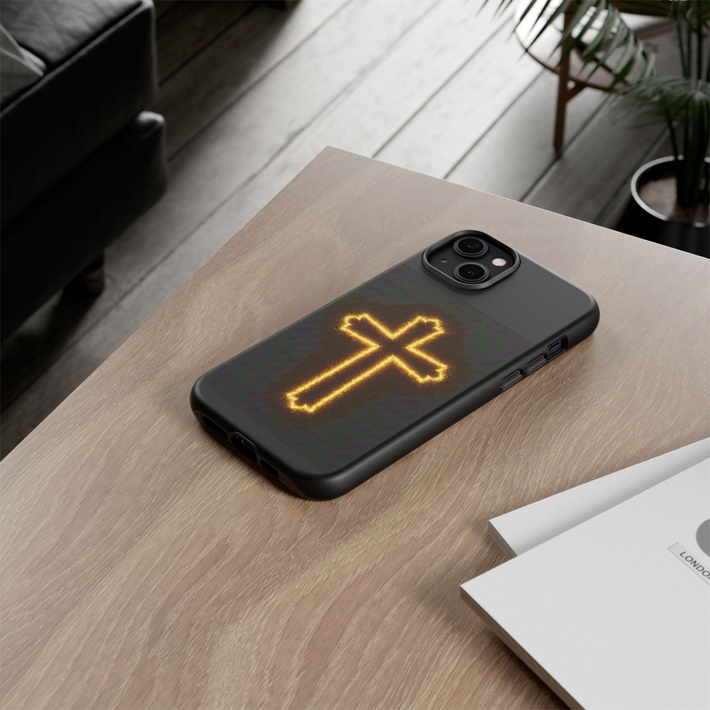 Glowing Cross Phone Case - Faith-Inspired Tough Cases