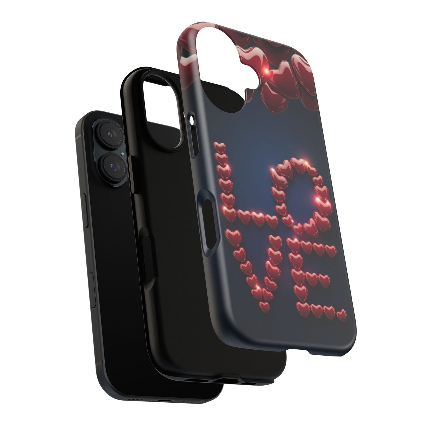 iPhone Case - Love Hearts Design