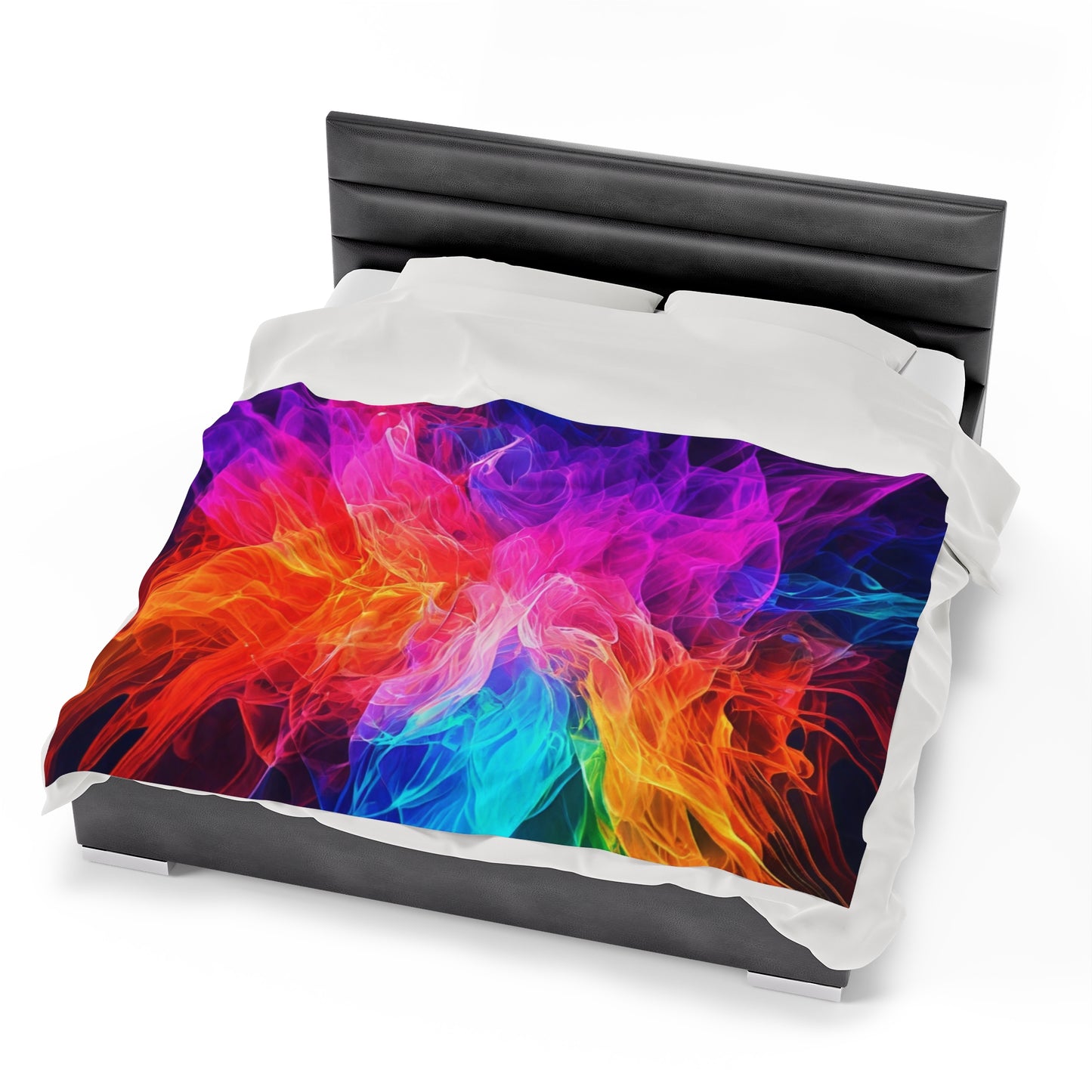 Plush Blanket Color Splash Design