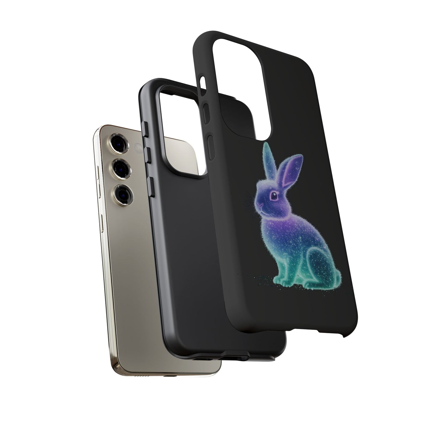 Samsung Case Bioluminescent Easter Bunny Design Easter Phone Case Easter Bunny Samsung Case Easter Accessory