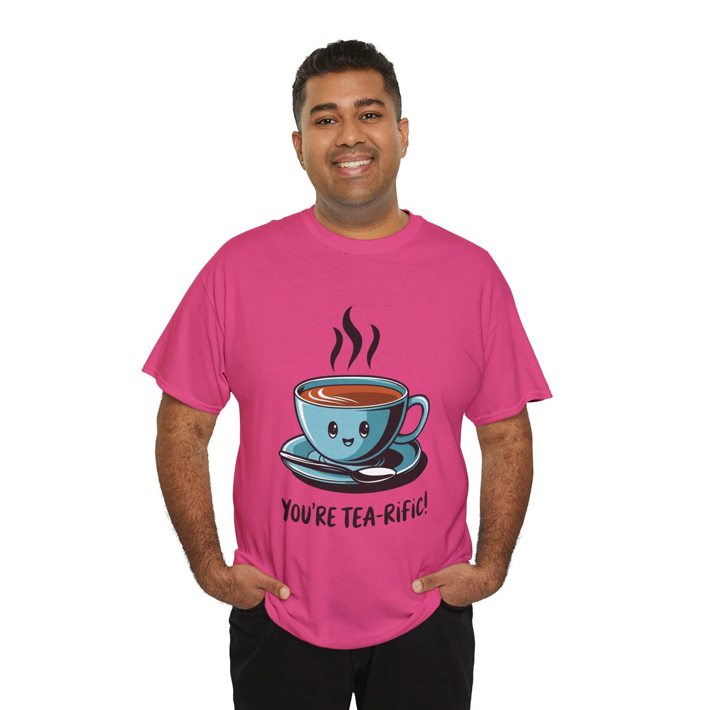 You’re Tea-Rific! Cute Tea Pun T-Shirt for Tea Lovers - Funny Gift, Kawaii Cup Graphic Tee - Unisex Soft Cotton Shirt