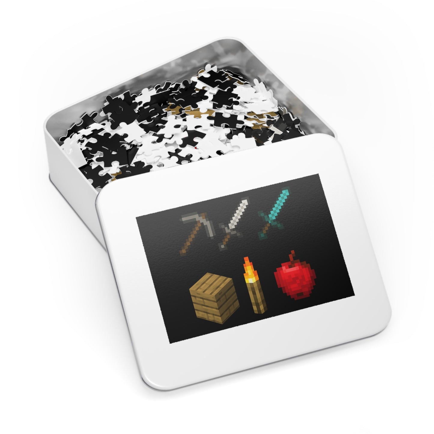 Jigsaw Puzzle - Minecraft Inspired Items Video Game Puzzle Geeky Puzzle
