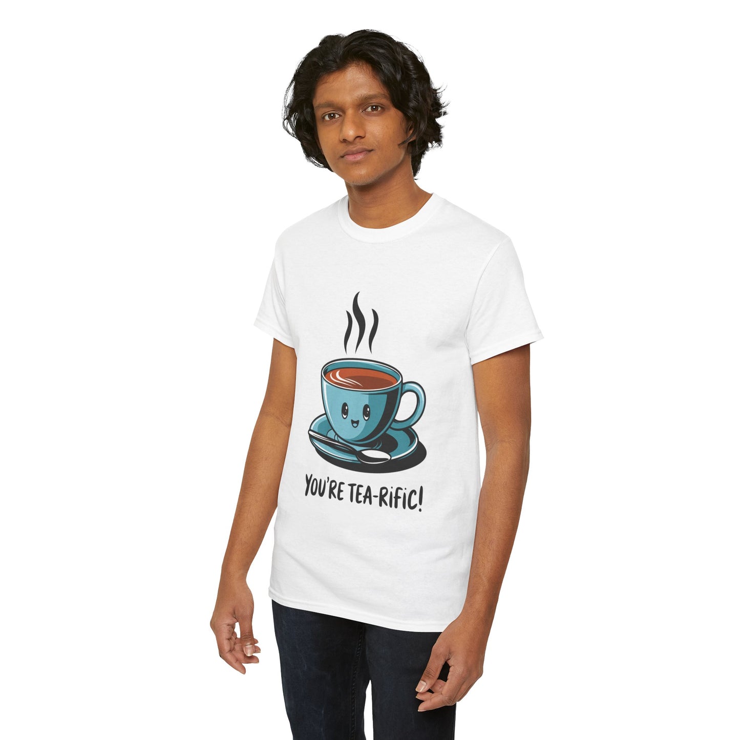 You’re Tea-Rific! Cute Tea Pun T-Shirt for Tea Lovers - Funny Gift, Kawaii Cup Graphic Tee - Unisex Soft Cotton Shirt