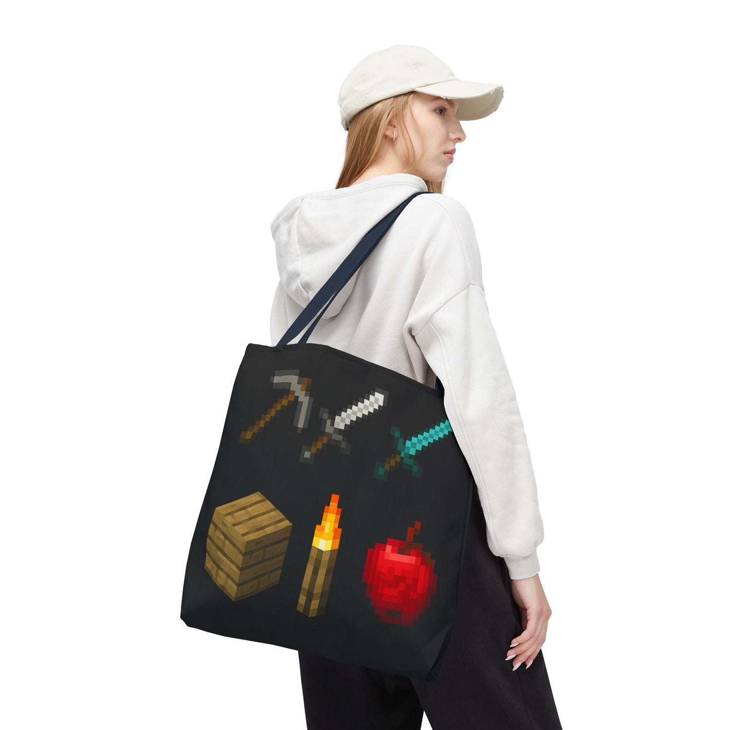Minecraft Inspired Tote Bag Adventure Awaits Shopping Bag Reusable Tote Summer Bag